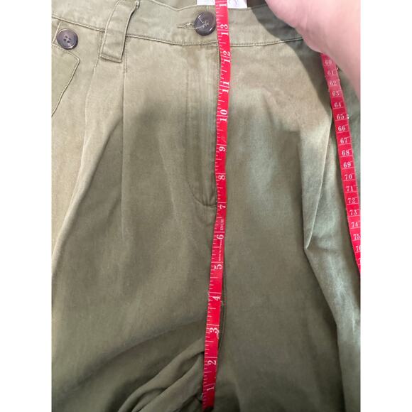 EVERY Women's Pleated Tencel + Cotton Pants Green Size‎ Small - Picture 6 of 8